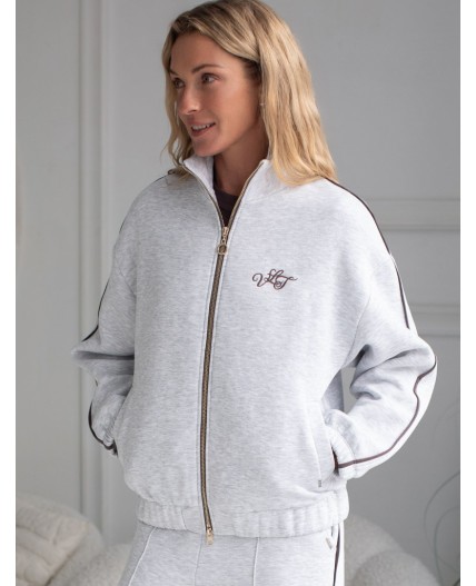 Джемпер женский серый меланж