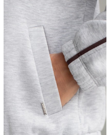 Джемпер женский серый меланж