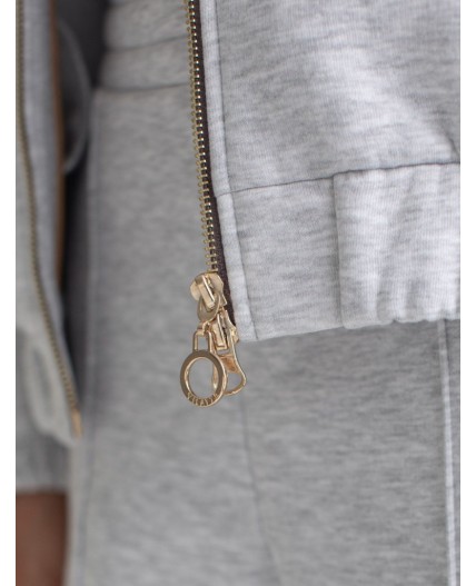 Джемпер женский серый меланж