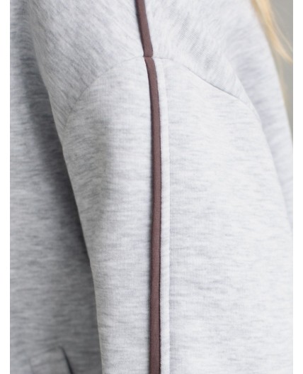 Джемпер женский серый меланж