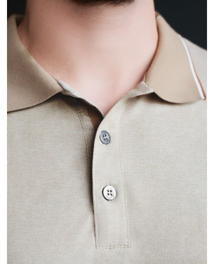 Футболка мужская т.бежевый меланж