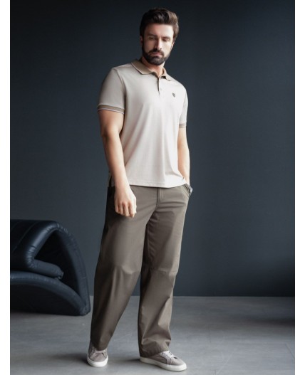 Футболка мужская т.бежевый меланж