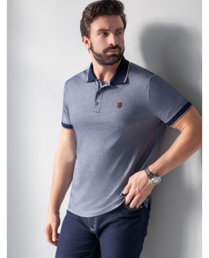 Футболка мужская т.синий меланж