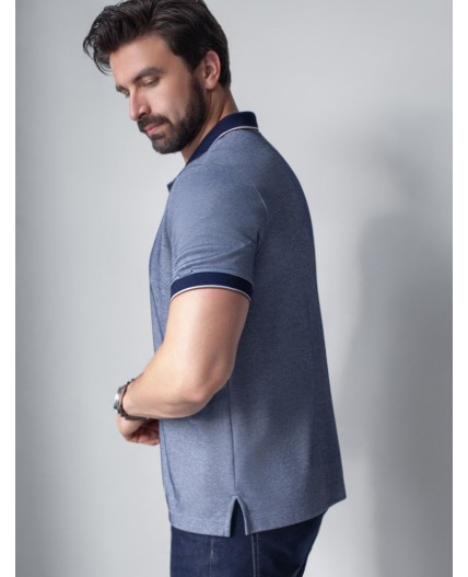 Футболка мужская т.синий меланж