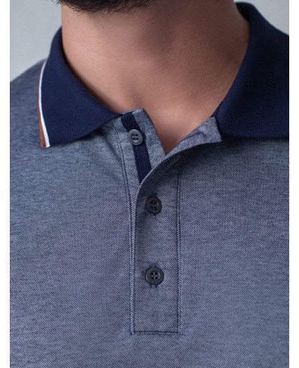 Футболка мужская т.синий меланж