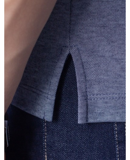 Футболка мужская т.синий меланж