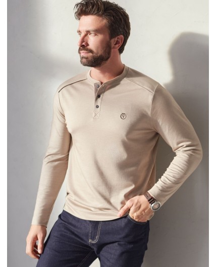 Джемпер мужской т.бежевый меланж