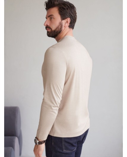 Джемпер мужской т.бежевый меланж