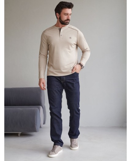 Джемпер мужской т.бежевый меланж