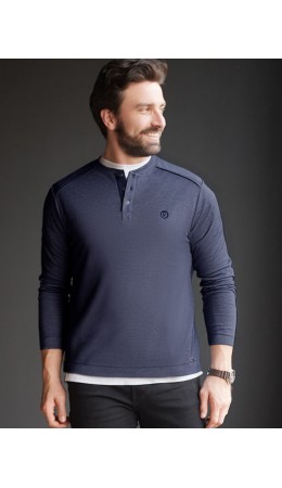 Джемпер мужской т.синий меланж