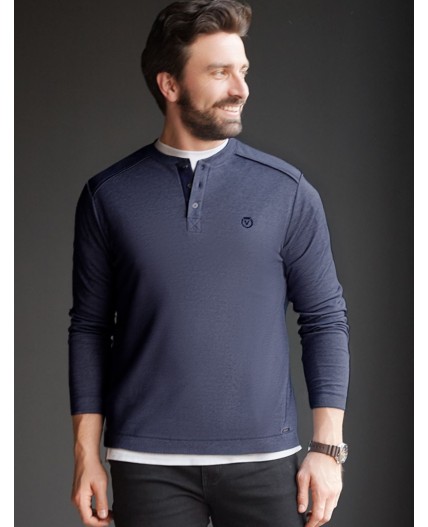 Джемпер мужской т.синий меланж