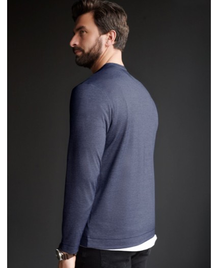 Джемпер мужской т.синий меланж