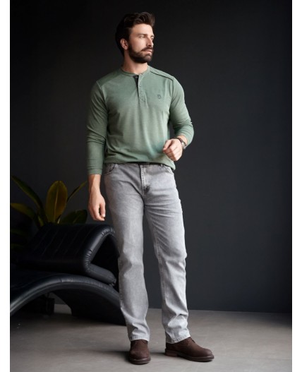 Джемпер мужской хаки меланж