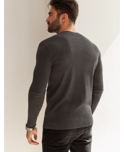 Футболка мужская т.серый меланж