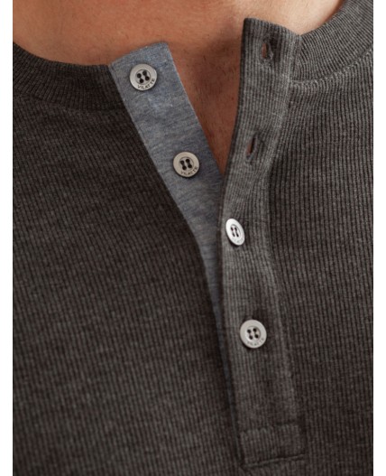 Футболка мужская т.серый меланж