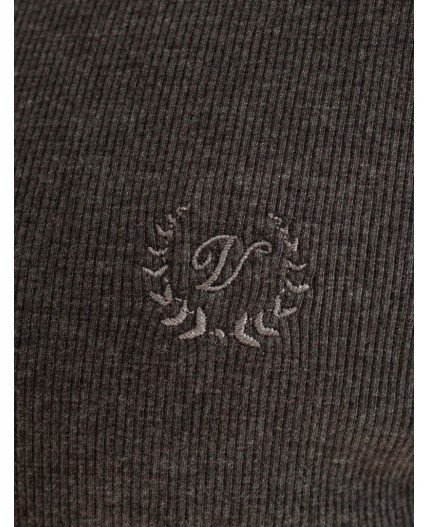 Футболка мужская т.серый меланж