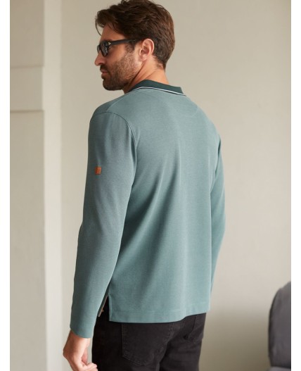 Джемпер мужской дымчатый изумруд