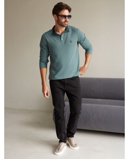 Джемпер мужской дымчатый изумруд