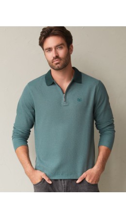 Джемпер мужской дымчатый изумруд