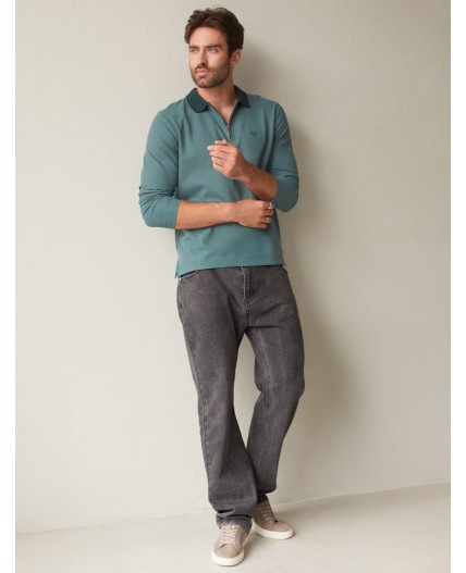 Джемпер мужской дымчатый изумруд