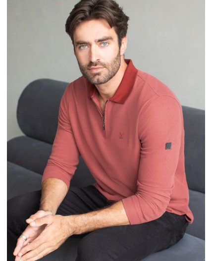 Джемпер мужской кирпичный