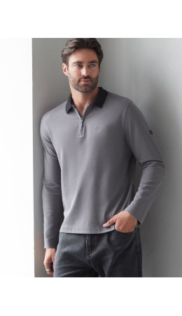 Джемпер мужской т.серый