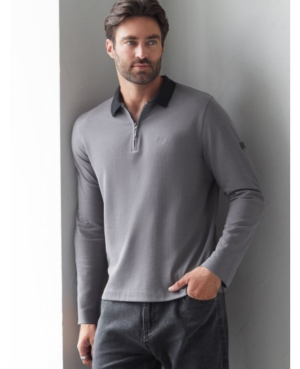 Джемпер мужской т.серый