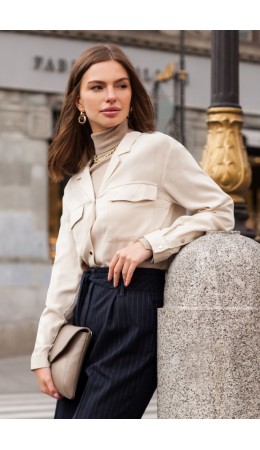 Блузка женская светло-бежевый