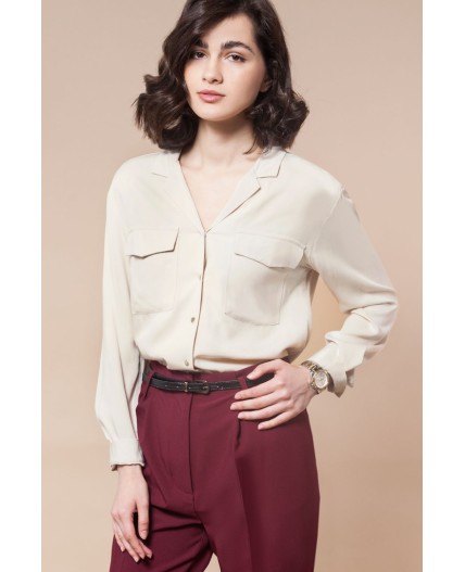 Блузка женская светло-бежевый
