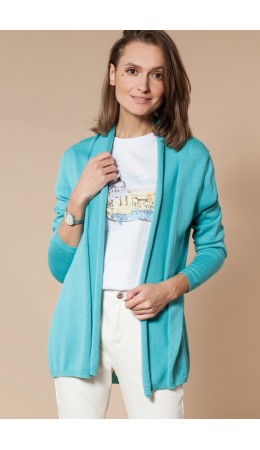Жакет женский аквамарин