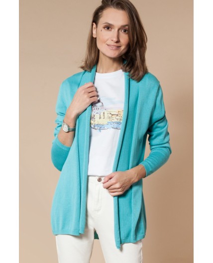 Жакет женский аквамарин
