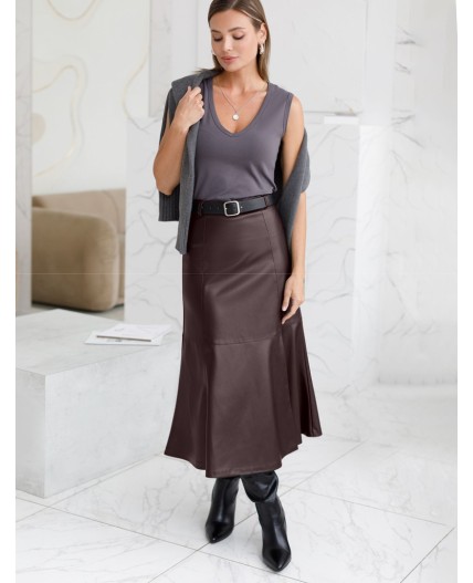 Юбка женская коричневый