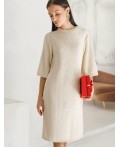 Платье вязаное женское бежевый