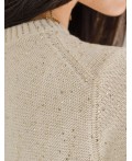 Платье вязаное женское бежевый