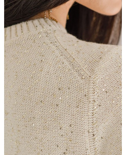 Платье вязаное женское бежевый