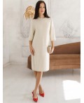 Платье вязаное женское бежевый