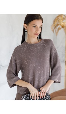 Джемпер женский кофейный