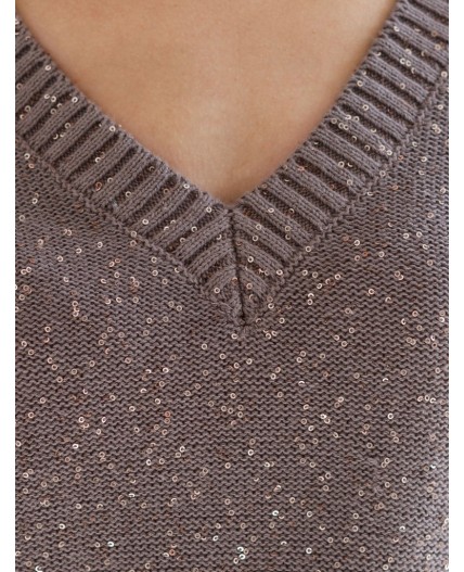 Джемпер женский кофейный