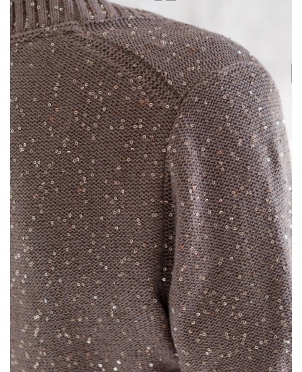 Джемпер женский кофейный