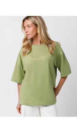 Футболка женская фисташковый_be different