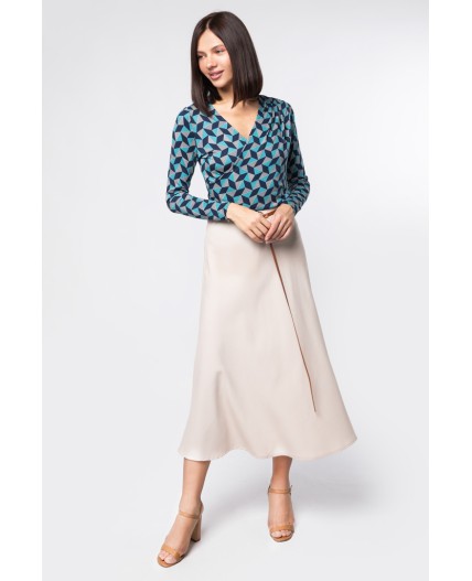 Джемпер женский сине-зеленый