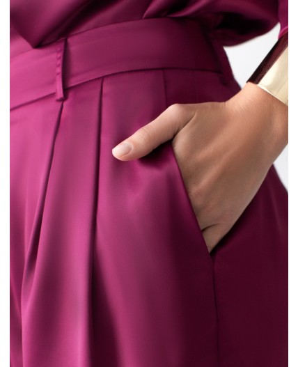 Брюки женские бургунди