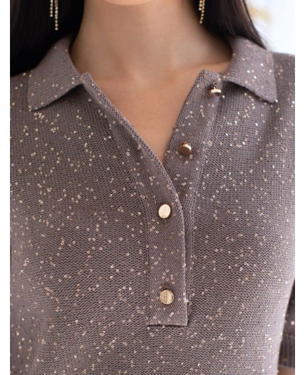 Джемпер женский кофейный