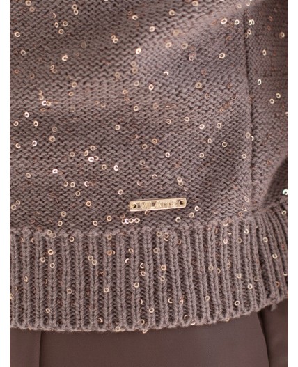 Джемпер женский кофейный