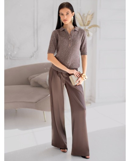 Джемпер женский кофейный