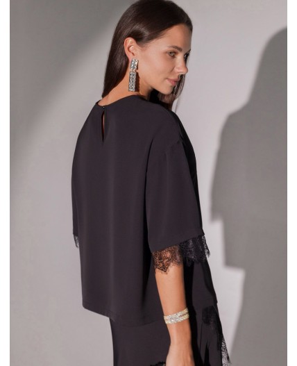 Блузка женская черный