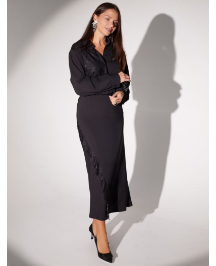 Блузка женская черный