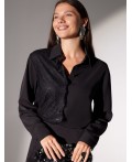 Блузка женская черный