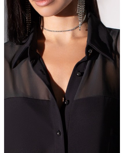 Блузка женская черный