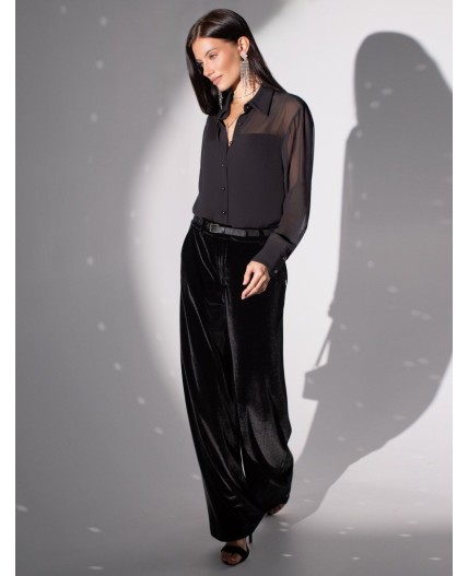 Блузка женская черный